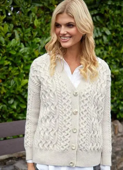 Arranmore Merino V-Neck Cardigan 